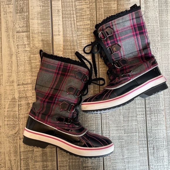MARC ECKO - ECKO RED Women’s Highlander Misty Posh Winter boots Black/Pink - Picture 7 of 8